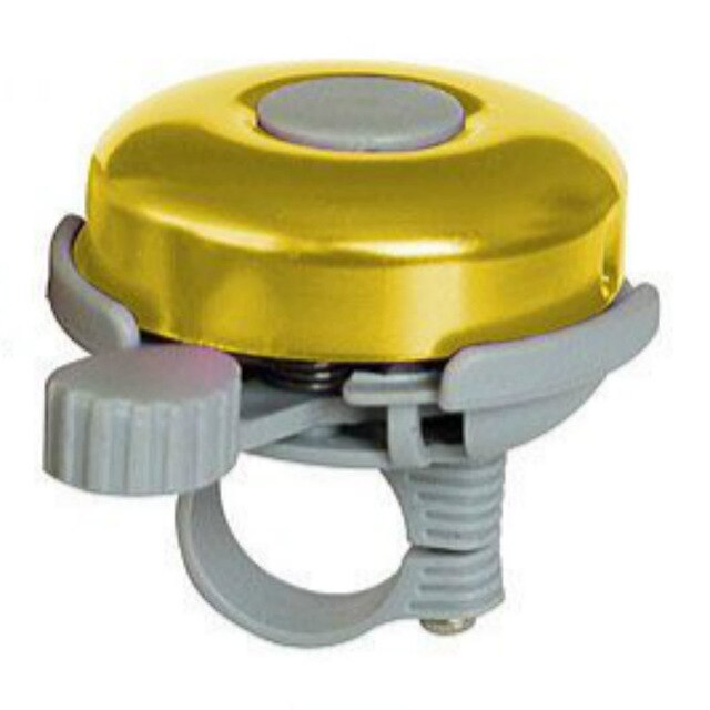Timbre de bicicleta nueva campana bicicleta de montaña alarma de manillar anillo de bocina de Metal para bicicleta, accesorios de ciclismo, anillo de campana de bicicleta de seguridad: yellow