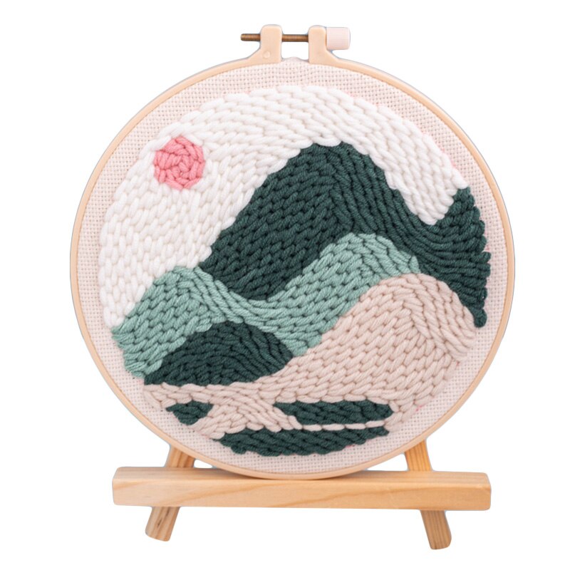 Rosyjski podking haftowany materiał pakiet dziurkacz igła hafty obręcze wełna tkactwo zestaw DIY haftowane: Style3