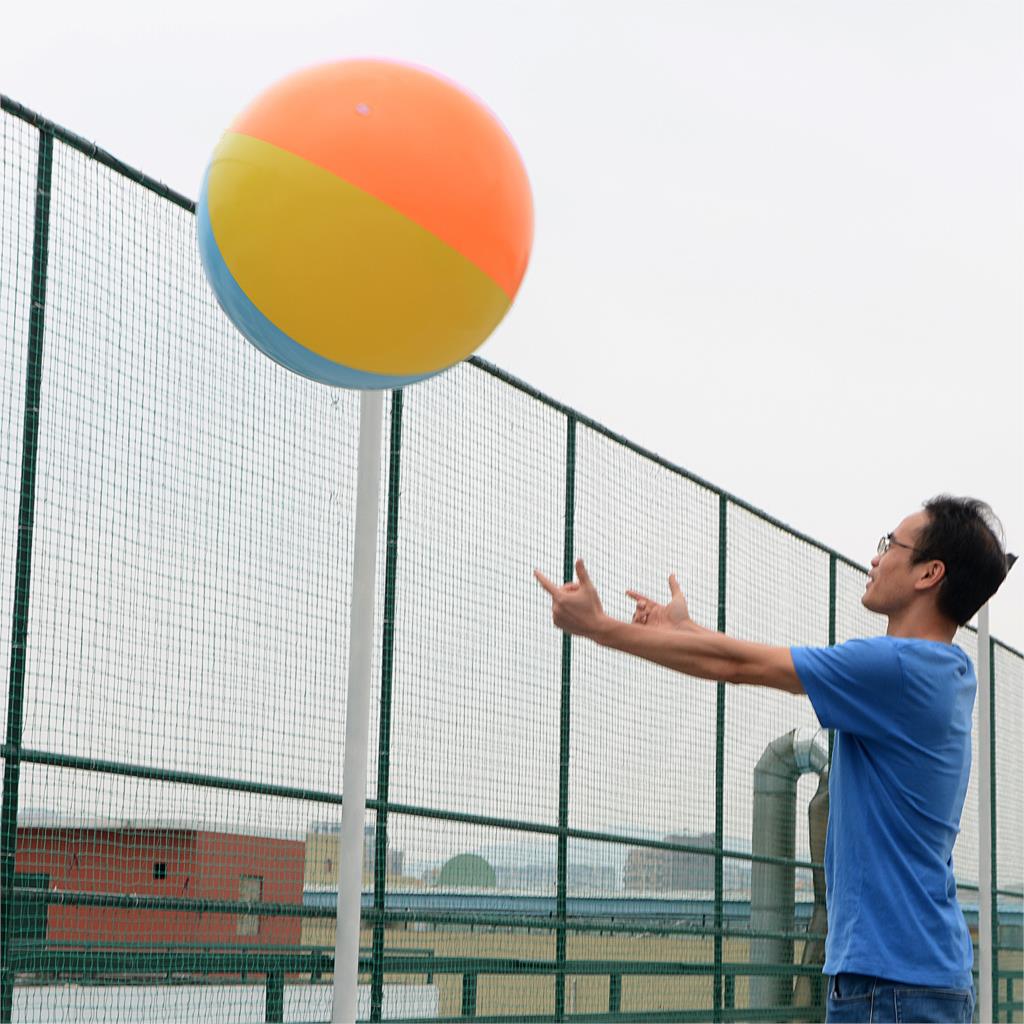 75cm oppblåsbare gigantiske fargerike volleyballballonger strandball barn voksenbasseng som leker for utendørsbassengforsyninger på lager