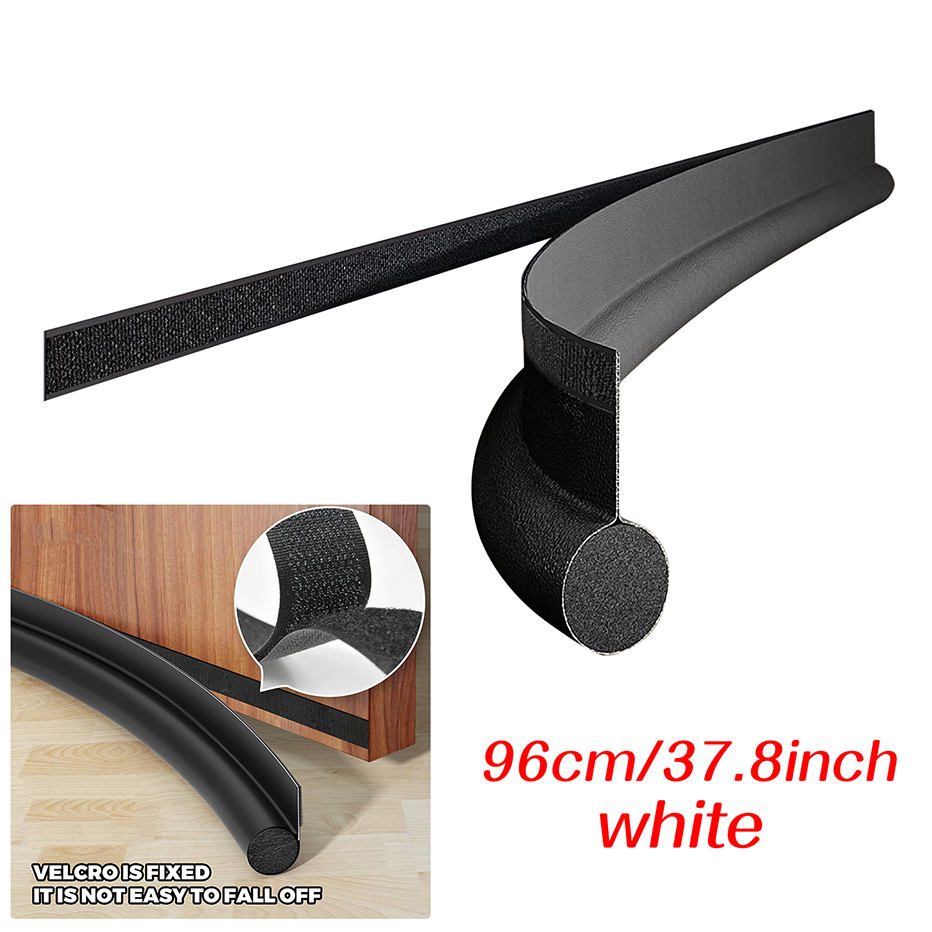 touchstrip deur，tochtstrip deur onderkant，tochtstopper voor deur,deur tocht stopper onderkant: Black