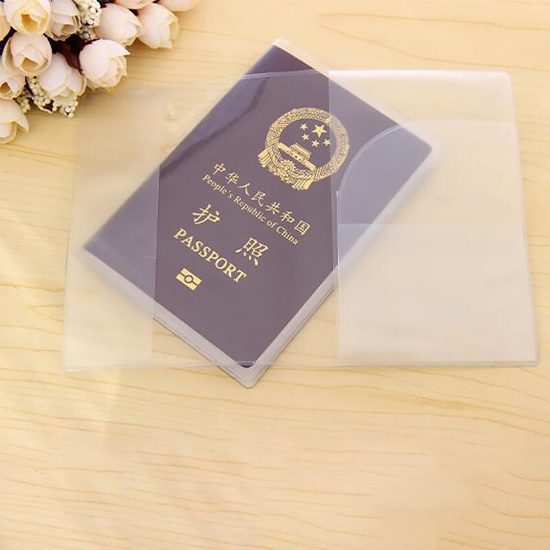 1 Pc Unisex di Plastica PVC ID del Supporto di Carta Del Raccoglitore di Credito di Viaggi Copertina Del Passaporto Impermeabile Trasparente Accessori Cassa Del Passaporto