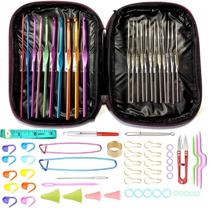 Étui Circulaire Pour Aiguilles à Tricoter Et Crochets - Support à 12 Accessoires - Neuf