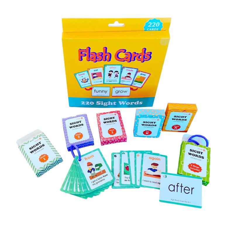 Phonics Card Engels Vroeg Leren Met Metalen Ring Flashcards Educatief Foto Voor Voorschoolse: B