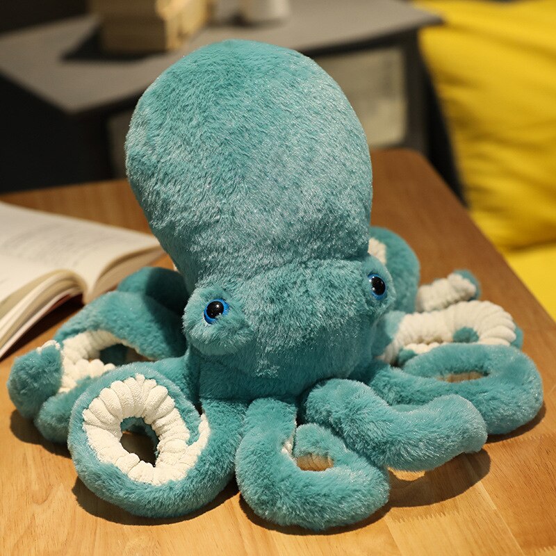 Cute Fluffy Pillows Octopus Shape Body Pillow For Bedroom Throw Pillow Decorations For Home 30cm,90cm,45cm,65cm: green / 90cm