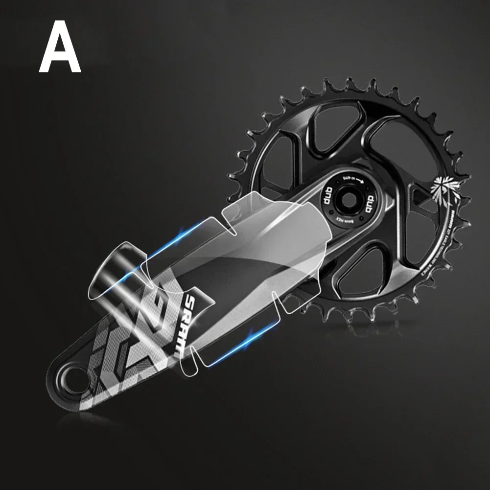 TPH Film Bicycle Crank Protector Stickers Decals Fully Wraps and Protects Carbon Fiber Cranks for XX1 Travativ Stylo: WHITE
