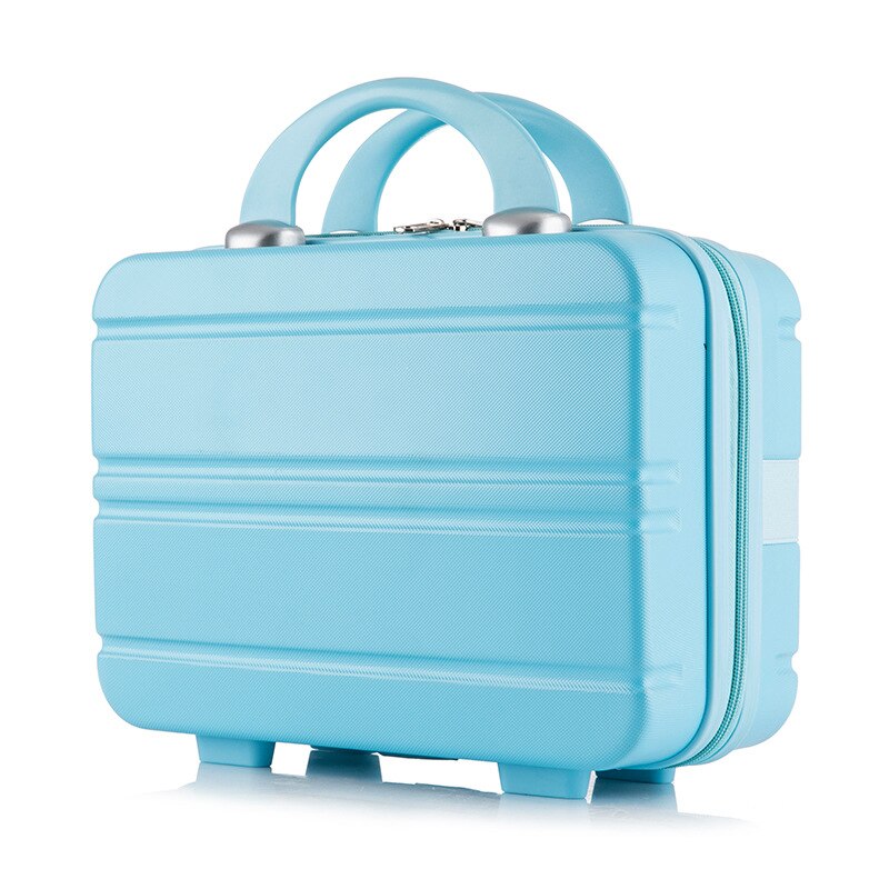 Mini portable luggage bag Waterproof cosmetics case carry on luggage Hard case suitcase Make-up box suitcases and travel bags: C