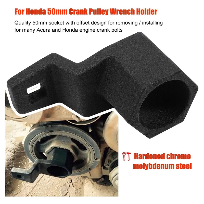 50Mm Harmonic Damper Crankshaft Crank Pulley Wrench Holder Tool Removal Holding Spanner For Honda For Acura Engines
