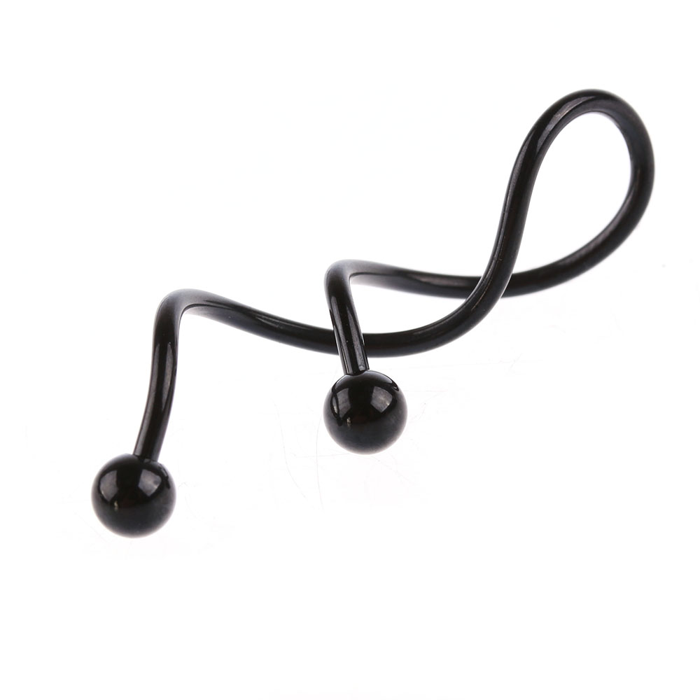 1pc Helix Cartilage Twist Spiral Ear Piercing Barbells Belly Button Ring Navel Piercing Cuff Earring Body Jewelry Whosale