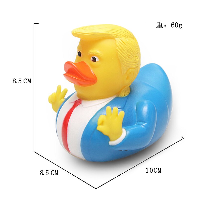 ESALINK 9Cm Ente Baby Spielzeug Kognitiven Puzzle Schwimm Spielzeug Sound Gummi Ente Crown Gelb Ente Bad Spielzeug Für Mädchen: YN021-1pcs