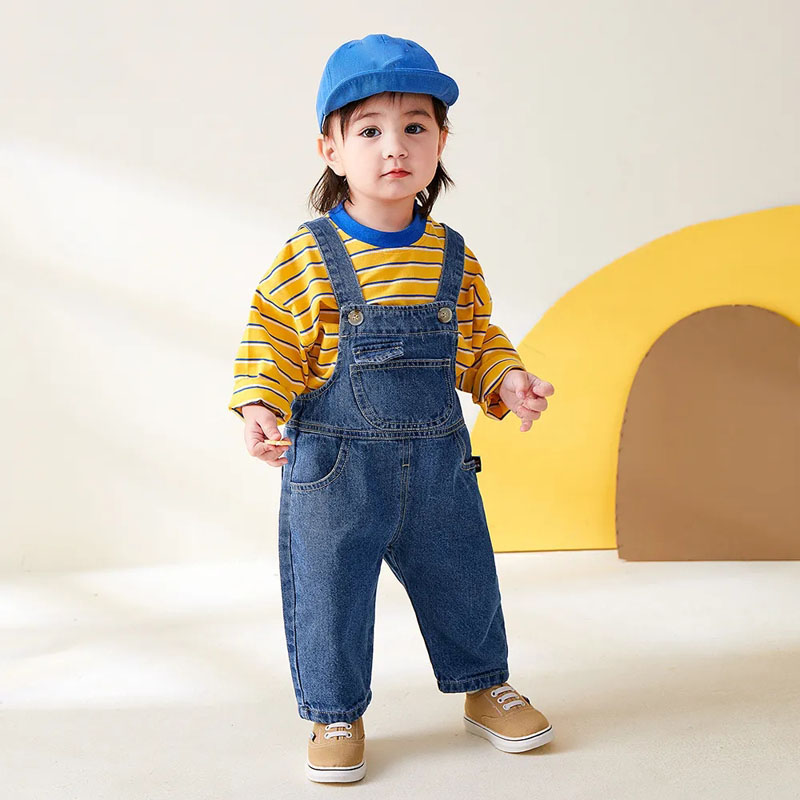 Monos de algodón transpirables para bebé, ropa para niño y niña, pantalones largos, pantalones holgados con tirantes, monos suaves para niño