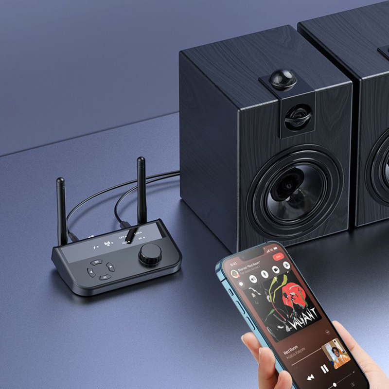 2 In 1 Bluetooth 5.3 Audio Receiver Transmitter 3.5mm Aux Jack RCA Stereo Music Wireless Adapter Dongle for TV Car PC Headphones