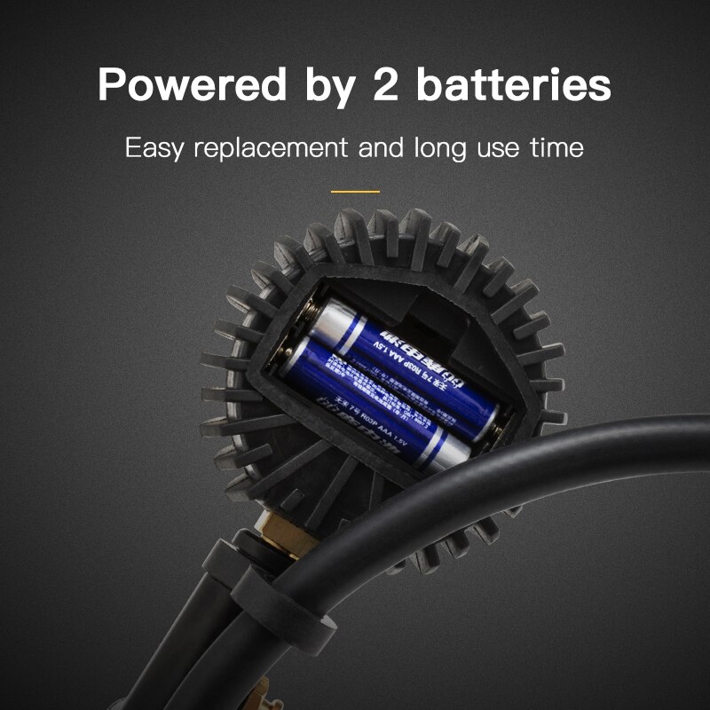 Tire digital display inflation meter High-precision tire inflation meter Tire inflation gun Pressure gauge
