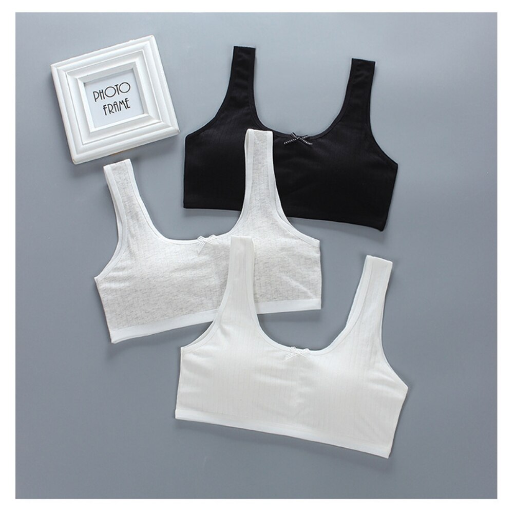 Intimo per bambini in cotone reggiseni per ragazze reggiseni imbottiti morbidi traspiranti per adolescenti reggiseni per ragazze