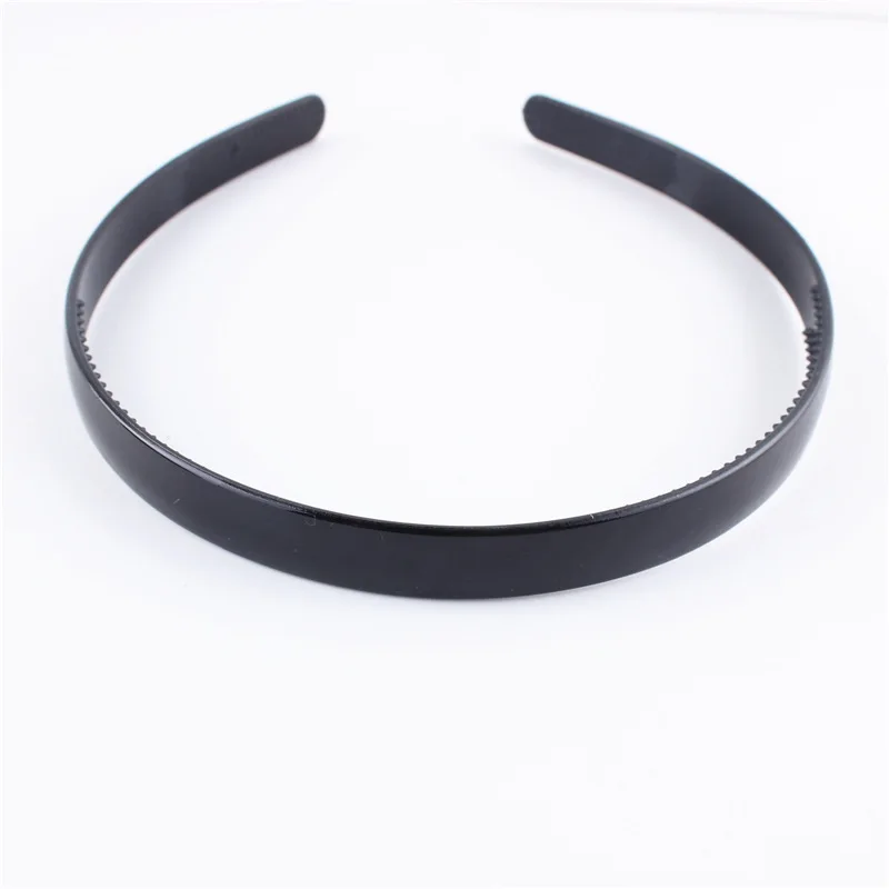 Diadema de pelo ondulado para hombre y mujer, diadema deportiva, accesorios para el cabello, color negro, Unisex: 1.2cm