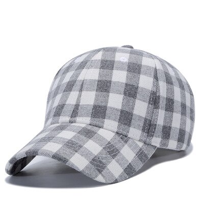 Red Plaid Men's Baseball Cap Snapback Bones Cap male Gorras Hombre Cotton Dad Hat Casquette Casual Women's baseball Cap: A6