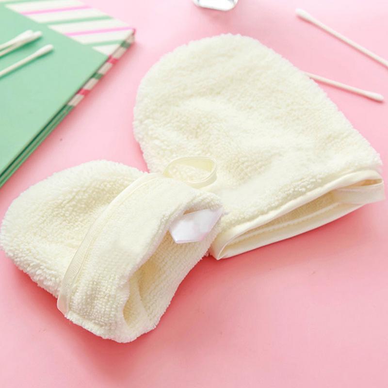 1PC Comfortable Microfiber Facial Cloth Face Towel Water Remover Cleansing Glove Reusable Remover Tool