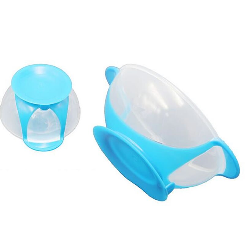 Baby Kom Antislip Servies Set Zuigelingen Voeden Kom Met Sucker En Temperatuur Sensing Lepel Voor Kinderen Servies