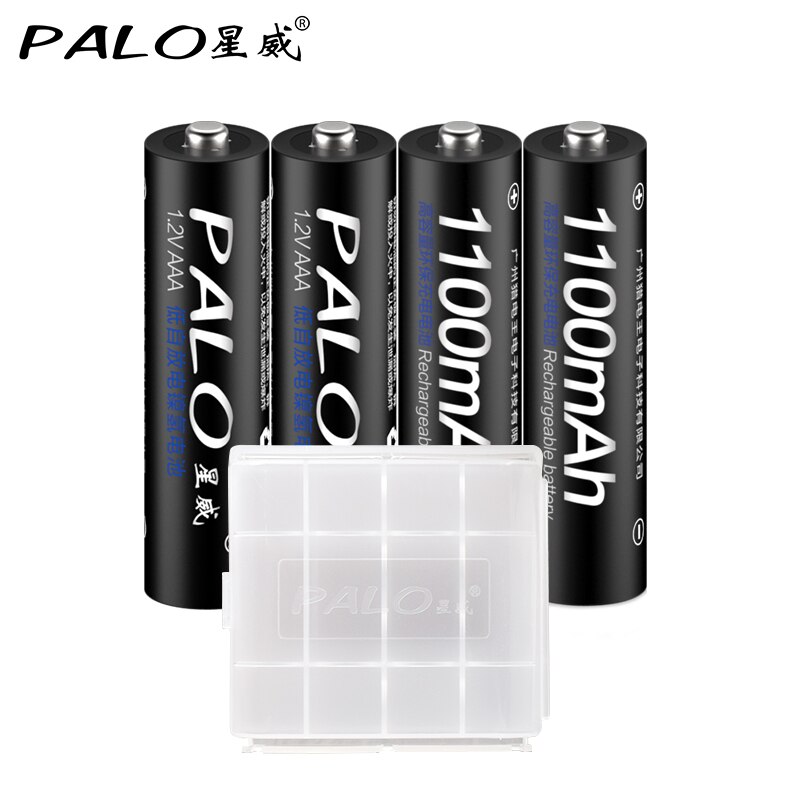 Palo Oplaadbare Batterijen 1.2V Aaa 1100Mah Ni-Mh Pre Opgeladen Batterij 3A Bateria Met Een Doos Voor Camera speelgoed Tandenborstel: 4PCS AAA