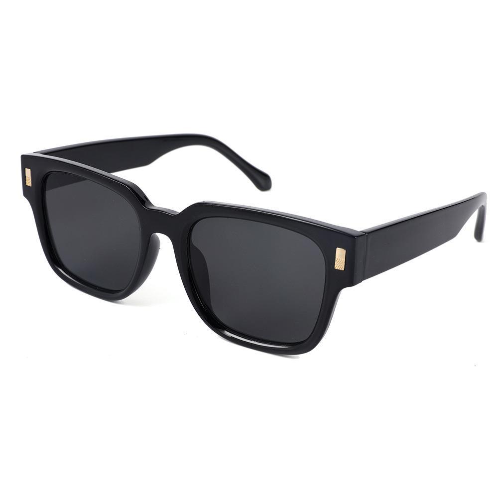 Quadratische Rahmen Damen Sonnenbrille dünne Sonnenbrille Männer und Frauen Brillen: Grün