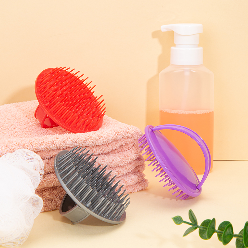 2 stücke Kopf Shampoo Bürste Kopf Massage Haar wäsche Kamm Kopfhaut Körper Dusch bürste Pflege Haarwurzel Juckreiz Haar bürste Heimat Salon Werkzeuge