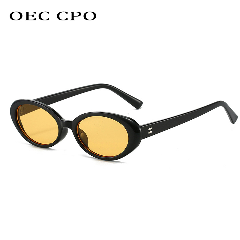 Gafas de sol ovaladas Retro Vintage para mujer, lentes de sol redondas de de para hombre UV400, estilo Punk, gafas de lujo para mujer 2024