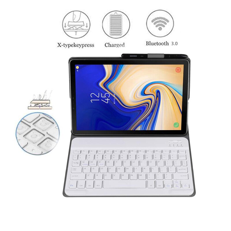 Cases For Samsung Galaxy Tab A 10.1 Bluetooth Keyboard Case T510 T515 SM-T510 SM-T515 Cover