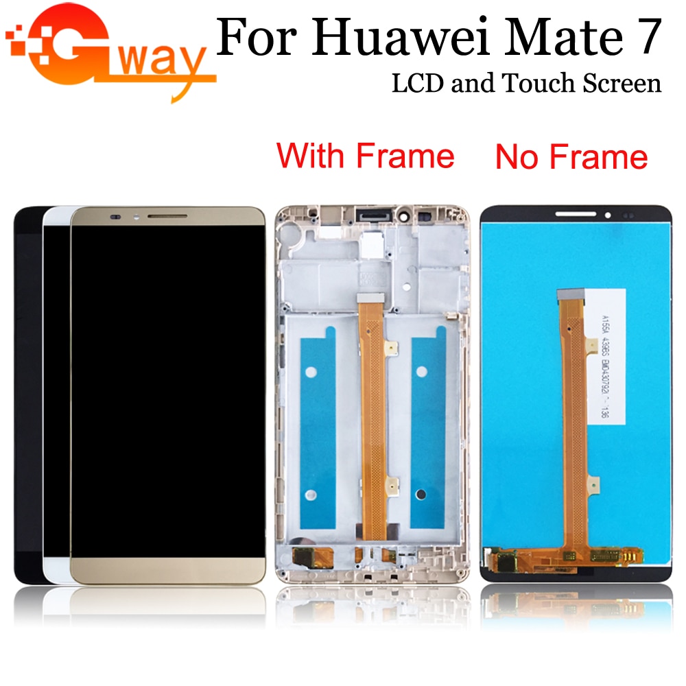 Voor Huawei Mate 7 Lcd-scherm Met Touch Screen Digitizer Vervanging Voor Mate 7 MT7-TL10 Lcd Met Frame