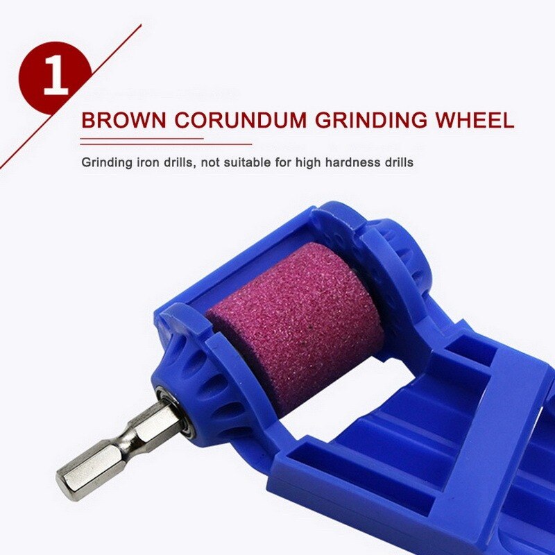 Upgrade Adjustable Portable Electric Drill Polishing Drill Grinding Wheel Drill Bits Set Sharpener For Step Drill Accessories