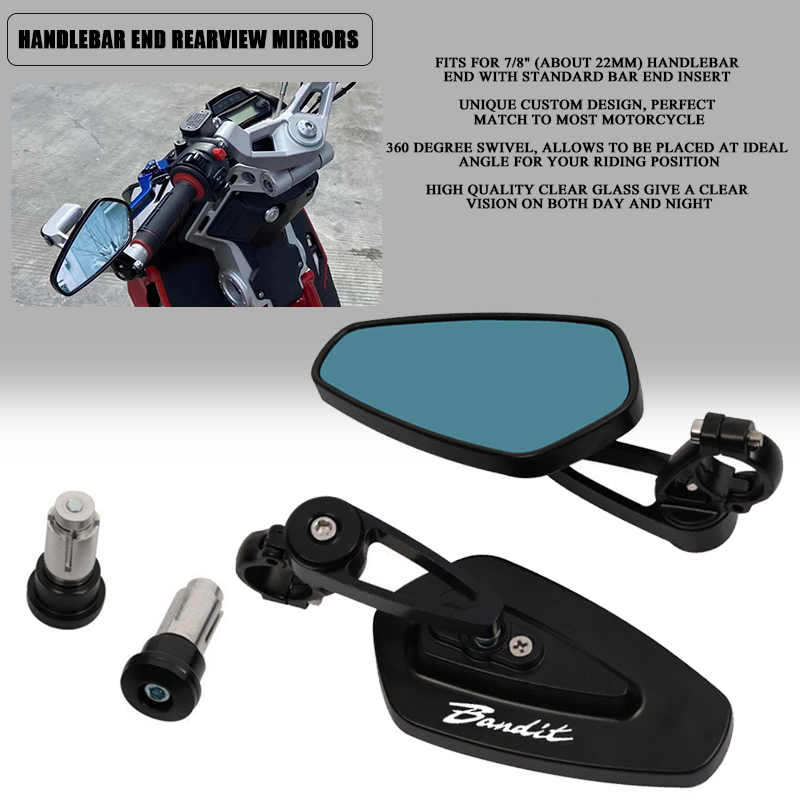 Espejo retrovisor CNC para manillar de motocicleta, espejos retrovisores para Bandit S650 600 650 1200 1250 1250S