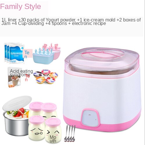 Y-SA11 Mini Joghurt Maschine Haushalt Voll Automatische Edelstahl Liner Teilt Tasse Echten: Familie Modelle / CN