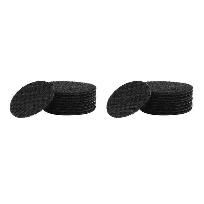 6mm Strong Self Adhesive Fastener Nylon Hook and Loop Tape Velcro Adhesive Tape for Bed Sheet Sofa Mat Carpet Anti Slip Mat: Black 10pairs