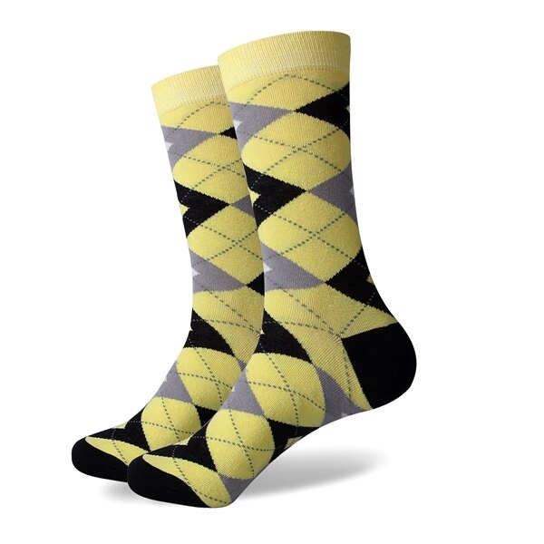 Spiel-hoch Bunte ARGYLE SOCKE spaß herren Baumwolle Socken Hochzeit Socken Freies uns größe (7,5-12): 408