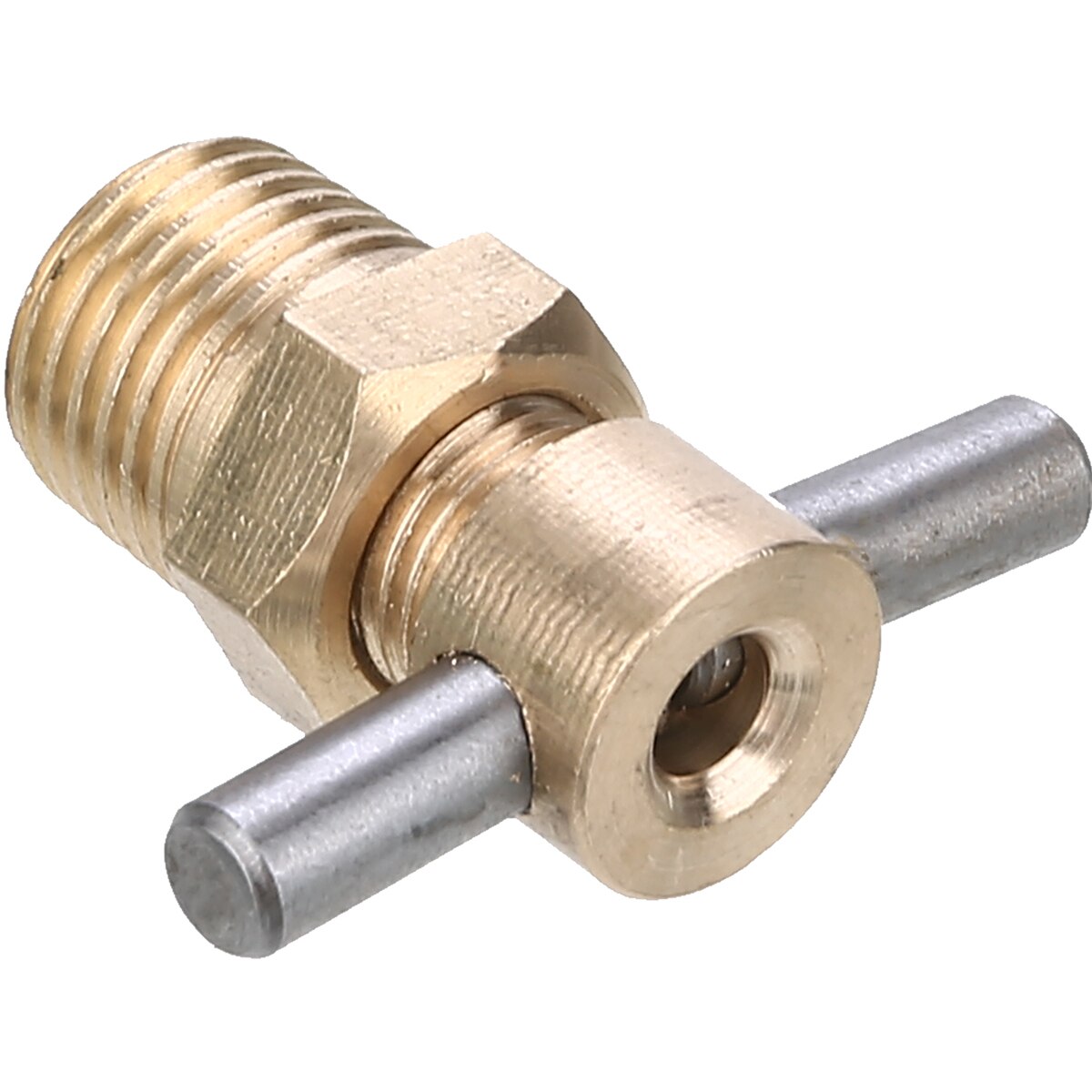 1pc Brass Drain Valve 1/4 Inch NPT 12mm Diameter For Air Compressor Tank Replacement Part