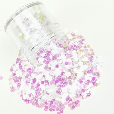 1 Doos 3Mm Dot Nail Pailletten Flakies Ronde Kleurrijke Nagels Flakies Paillette Accessoires 3D Nail Art Decoratie In Doos: c03 10ml