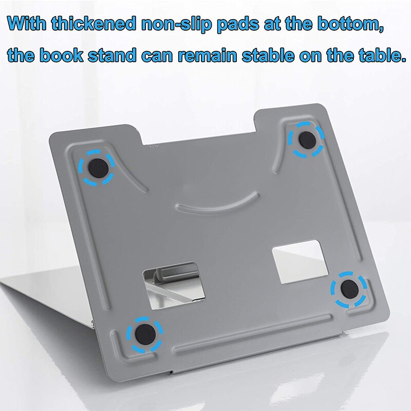 Bureau Boek Stand Metalen Lezen Rest Boek Houder Hoek Verstelbare Stand Document Houder Draagbare Stevige Lichtgewicht