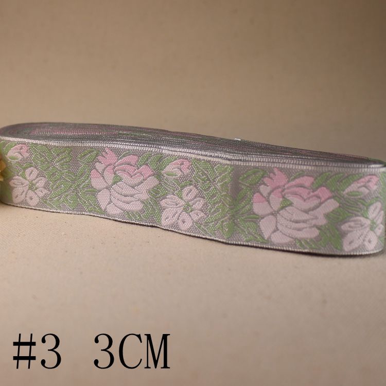 5 Yards Ethnic Jacquard Webbing Embroidery Ribbons for Garment Home Furniture Shoes Decoration Webbing for Diy Sewing Materials: 3