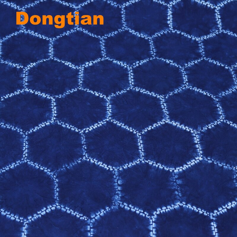 Traditional Hand-dyed Cloth Hand Tie Dye Indigo Fabric Natural Plant Tie Dyed Shibori Fabric Blue Indigo Fabric Crafting Cloth: Style 4