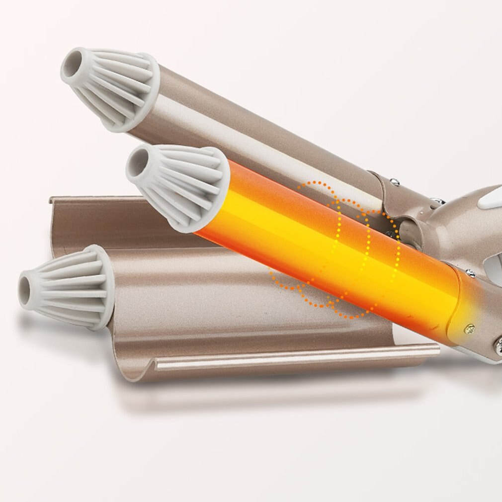 3- pind hårrulle 3- rør ægrulle hårpind vand krusning stort krøllejern hår krøller hår styling værktøj