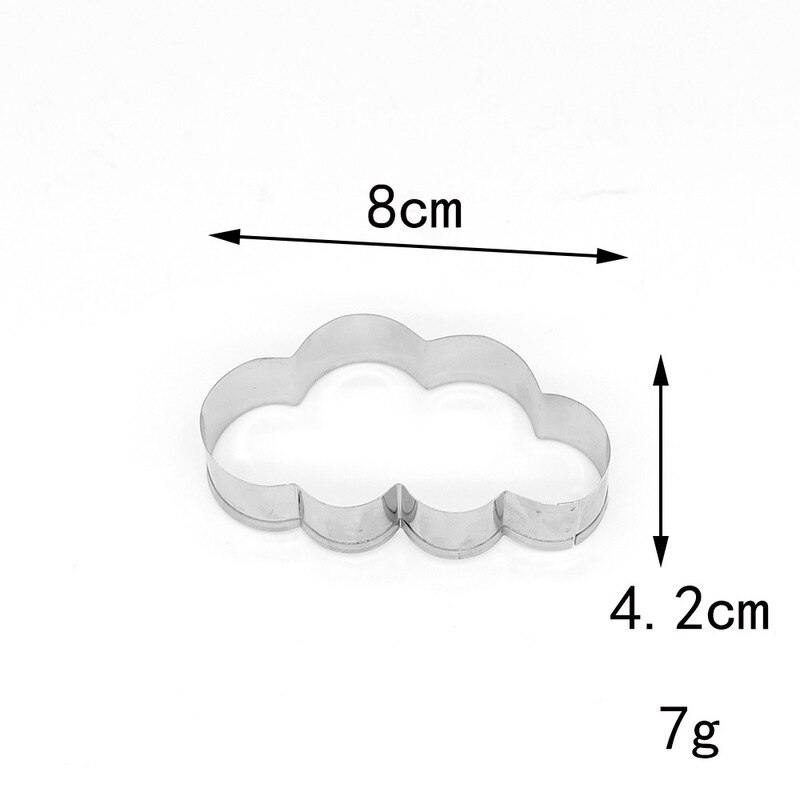 2 Stuks Cloud Cookie Cutter Custom Made 3D Gedrukt Fondant Cookie Cutter Biscuit Mold Voor Cake Decorating Gereedschap