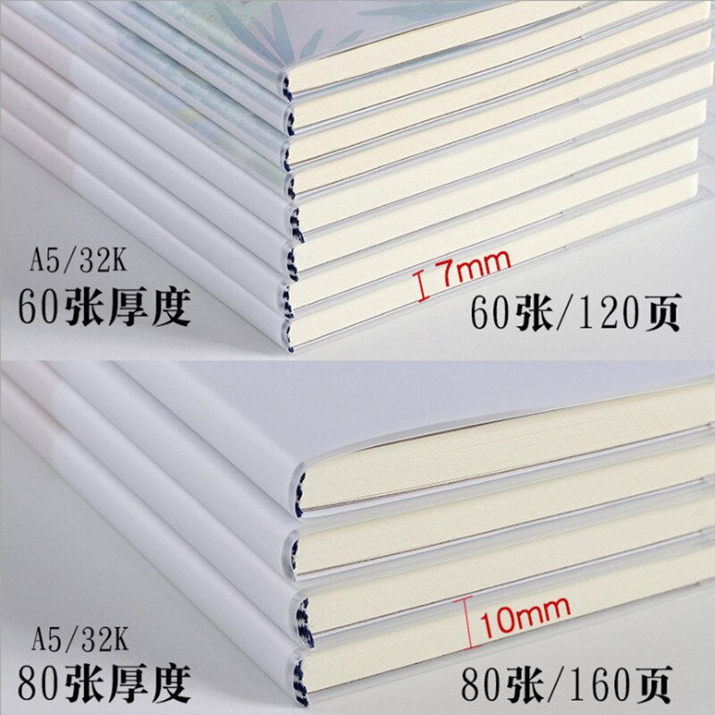 Notebook A5 stationery thick rubber sleeve notepad diary Korea small fresh simple college students 32K