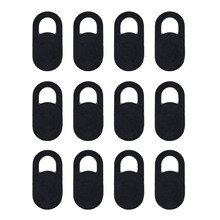 12Pcs Webcam Cover Sliding Webcam Covers Zwart 0.026in Ultradunne Web Voor Macbook Laptop Pro Tablet camera Cover