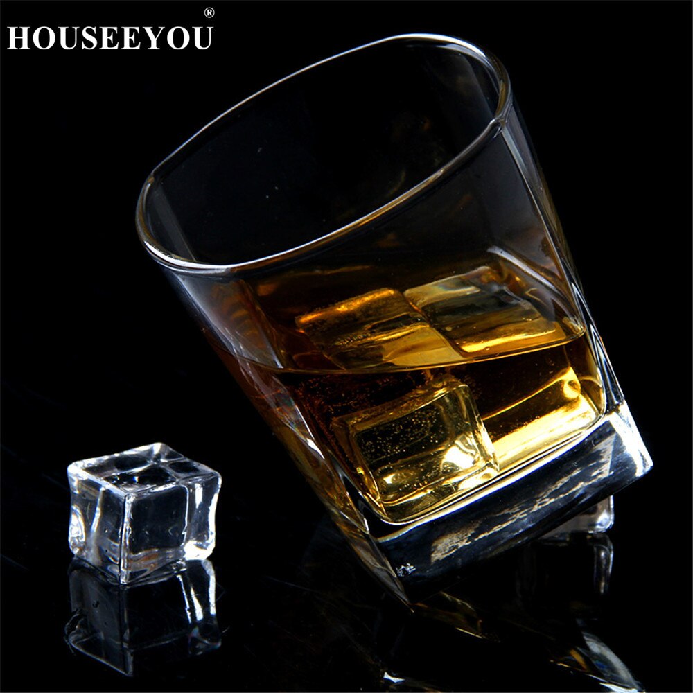 Houseeyou 2 st whisky dricker brett kristallvin glas koppar tumlare för bar cocktail korta öl glas brandy snifters cigar