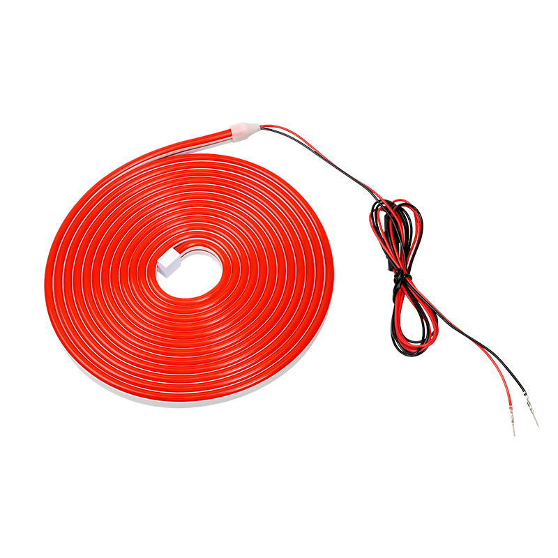 12V Auto Kofferbak Fleuren LED Strip Gemodificeerde Verlichting voor Waterdicht Flexibel Licht Universele connector Plug & Play 4m: Rood