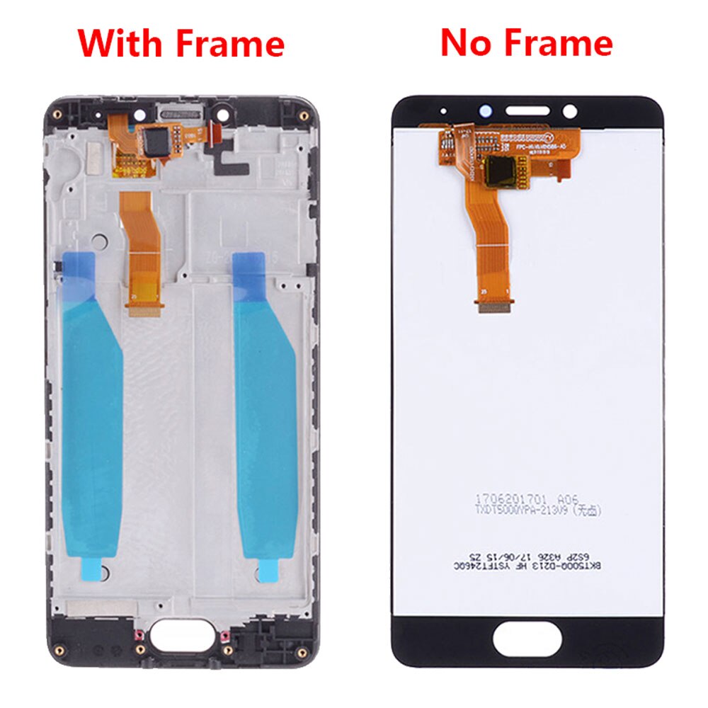 5.0" Original LCD Module For MEIZU M5C LCD Display Touch Screen AAA+++ Digitizer Assembly With Frame For MEIZU A5 m5c M710H LCD