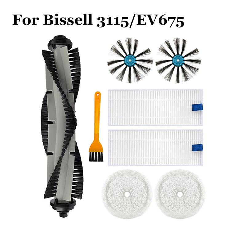 Voor Bissell 3115/EV675 Robot Stofzuiger Onderdelen Spinwave Harde Vloer Expert Nat & Droog Robotic Drum Filter mop Accessoires: Donker Kaki