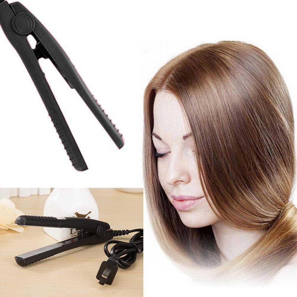Mini Travel Hair Straightener Flat Iron Ceramic Plate Portable Heating Plate Straight Hair Styling Tool