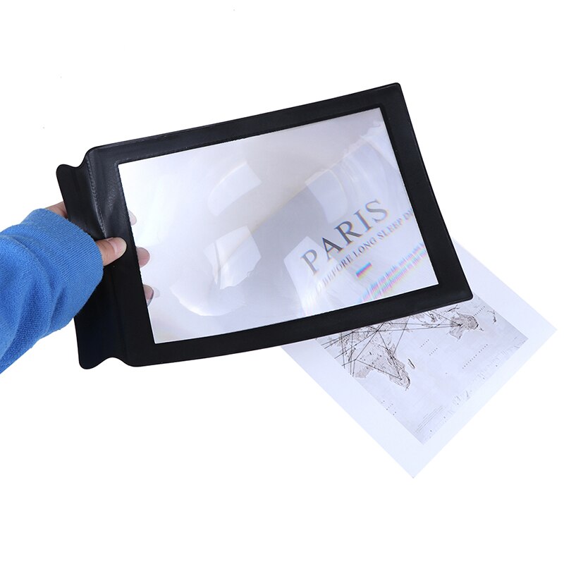 1pc A4 grande feuille loupe verre aide à la lecture lentille pour lire des fournitures à la maison