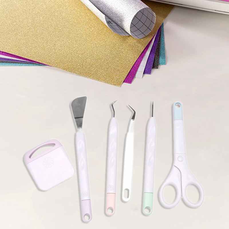 Vinyl Weeding Scrap Collector,Craft Vinyl Weeding Tool Set Dried Flower Basic Handmade Tools for Lettering Scrapbooking