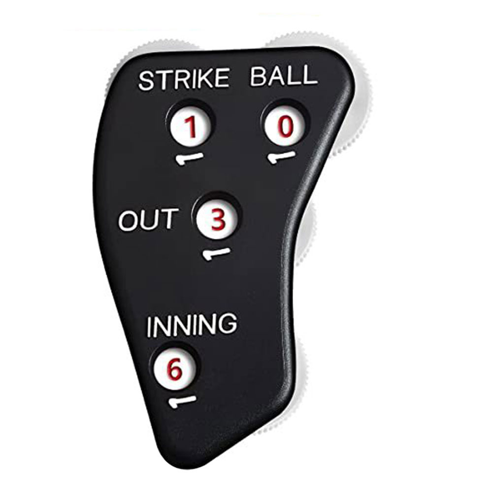 Contador de béisbol de 4 ruedas, contador de Softbol portátil con Clicker de árbitro de béisbol para registros de puntuación y pelotas de entrada
