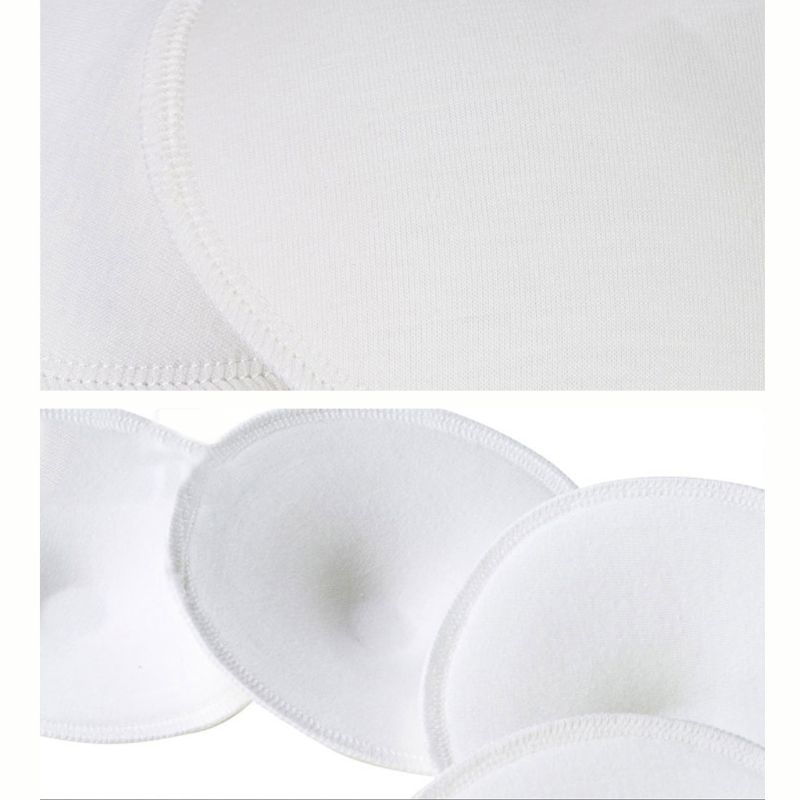 40JC 4 PCS cuscino per allattamento al seno traspirante lavabile riutilizzabile Anti trabocco di latte Pad per allattamento premaman